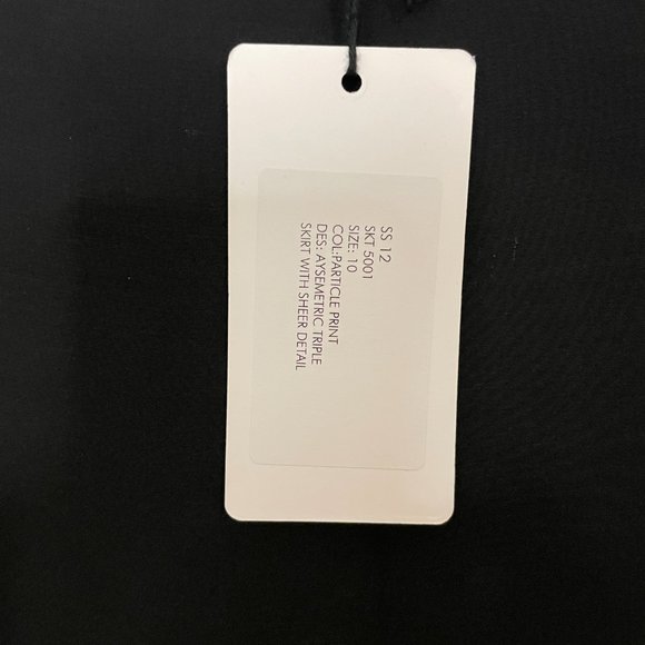 Sarah Baaderani Particle Print Asymetrical Triple Skirt - Picture 6 of 8